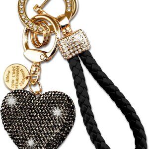 Heart Keychain Wristlet Bling Keychains For Women Girls Key Chain For Car Keys P